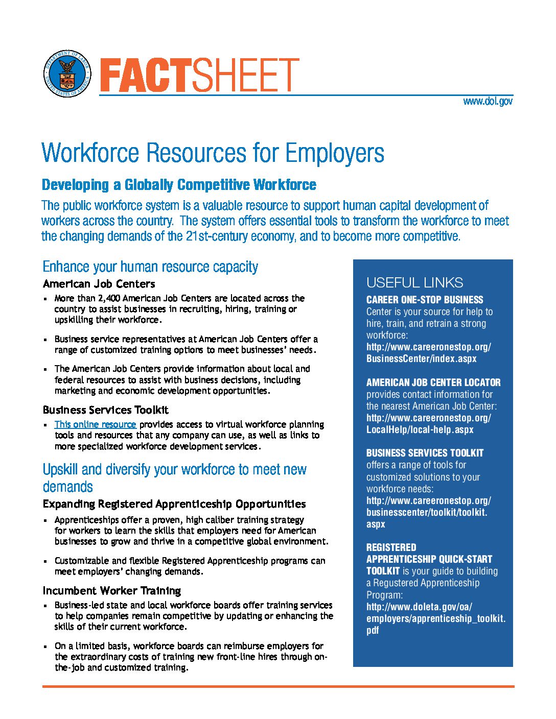 Workforce Resources for Employers